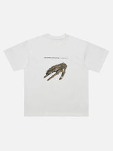 Lockeres Oversize-T-Shirt mit funktionalem Druckdesign